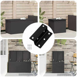 Cerniera 537 pcs Nero 38 x 17 x 60 mm Ferro