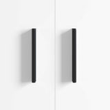 Manico 2 pcs Nero 106 x 7,4 x 15,5 mm Alluminio