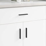 Manico 2 pcs Nero 106 x 7,4 x 15,5 mm Alluminio
