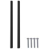 Manico 2 pcs Nero 106 x 7,4 x 15,5 mm Alluminio