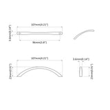 Manico 12 pcs Argento 107 x 3.6 x 23 mm Acciaio inossidabile