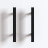 Maniglia per Armadio 2 pcs Nero 150 x 12,3 x 35,2 mm