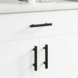 Maniglia per Armadio 2 pcs Nero 150 x 12,3 x 35,2 mm