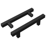 Maniglia per Armadio 2 pcs Nero 150 x 12,3 x 35,2 mm