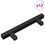 Maniglia per Armadio 12 pcs Nero 150 x 12,3 x 35,2 mm