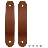 Maniglie per Armadi 2 pcs Marrone 140 x 25 x 2,3 mm PU