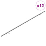Maniglia per Armadio 12 pcs Argento 800 mm Acciaio inossidabile