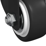 Rullo girevole 2 pcs Nero 40,4 x 40,4 x 19,7 mm Ferro e nylon