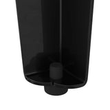 Piedini per mobili 12 pcs Nero 54,1 x 54,1 x 100 mm Ferro