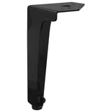 Piedini per mobili 12 pcs Nero 54,1 x 54,1 x 100 mm Ferro