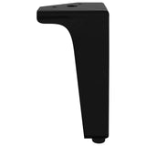 Piedini per mobili 12 pcs Nero 54,1 x 54,1 x 100 mm Ferro