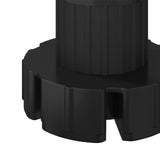 Piedini per mobili Regolabile 2 pcs Nero 46 x 46 x 128 mm PP