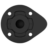 Piedini per mobili Regolabile 2 pcs Nero 46 x 46 x 128 mm PP