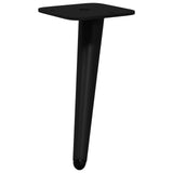 Piedini in Piedi 2 pcs Nero 56 x 56 x 100 mm Ferro