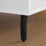 Piedi in piedi 2 pcs Nero 40 x 40 x 100 mm Ferro