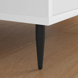 Piedini per mobili 2 pcs Nero  40 x 98 mm Ferro