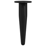 Piedini per mobili 2 pcs Nero  40 x 98 mm Ferro