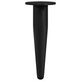 Piedini per mobili 2 pcs Nero  40 x 98 mm Ferro