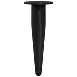 Piedini per mobili 2 pcs Nero  40 x 98 mm Ferro