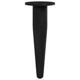 Piedini per mobili 2 pcs Nero  40 x 98 mm Ferro