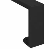 Piedini per mobili 2 pcs Nero 436 x 40,5 x 100 mm Ferro