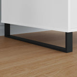 Piedini per mobili 2 pcs Nero 596 x 40,5 x 100 mm Ferro