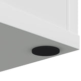 Pannelli per Piedi di Mobili 2 pcs Nero  30 x 2 mm EVA