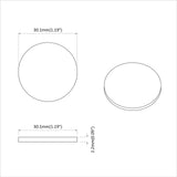 Pannelli per Piedi di Mobili 2 pcs Nero  30 x 2 mm EVA