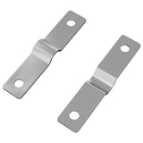 Piastra di impatto 2 pcs Argento 50 x 10 x 1,2 mm Ferro