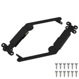 Cerniera a supporto per coperchio 2 pcs Nero 192 x 32 x 50 mm