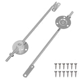 Cerniera a supporto per coperchio 2 pcs Argento Ferro