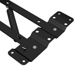 Meccanismo di Sollevamento per Letto 2 pcs Nero Ferro