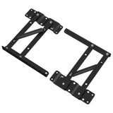 Meccanismo di Sollevamento per Letto 2 pcs Nero Ferro