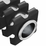 Inserto per tubo filettato 2 pcs Nero e Argento Acciaio zincato