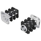 Inserto per tubo filettato 2 pcs Nero e Argento Acciaio zincato