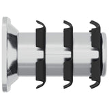 Inserto per tubo filettato 2 pcs Nero e Argento Acciaio zincato