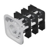 Inserto per tubo filettato 12 pcs Nero e Argento