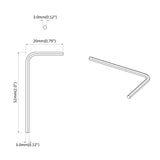 Chiave Esagonale 12 pcs Argento 32 x 86 mm Acciaio