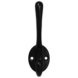 Gancio per vestiti 12 pcs Nero 102 x 29 x 47mm Lega di Zinco
