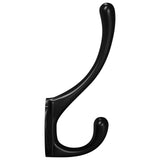 Gancio per vestiti 346 pcs Nero 102 x 29 x 47mm Lega di Zinco