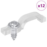 Clip per Striscia LED 23,8 mm 12 pcs Trasparente