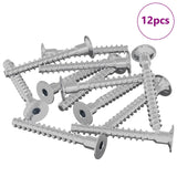 Vite 12 pcs Zincato 5 x 40 mm Ferro