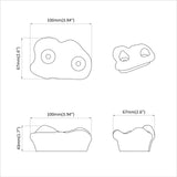 Presina da arrampicata 12 pcs Giallo 100 x 67 x 43 mm PP