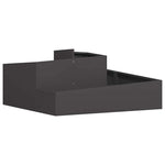 Vaso da giardino Nero 100 x 100 x 50 cm Acciaio