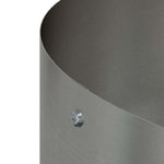 Vasi da giardino 5 pcs Argento 30 x 30 x 20 cm