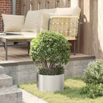 Vasi da giardino 5 pcs Argento 30 x 30 x 20 cm