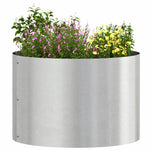 Vasi da giardino 5 pcs Argento 30 x 30 x 20 cm