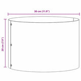 Vasi da giardino 5 pcs Argento 30 x 30 x 20 cm