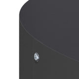 Anello per vaso Nero 80 x 80 x 20 cm Acciaio laminato a freddo