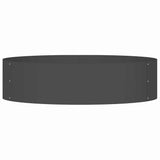 Anello per vaso Nero 80 x 80 x 20 cm Acciaio laminato a freddo